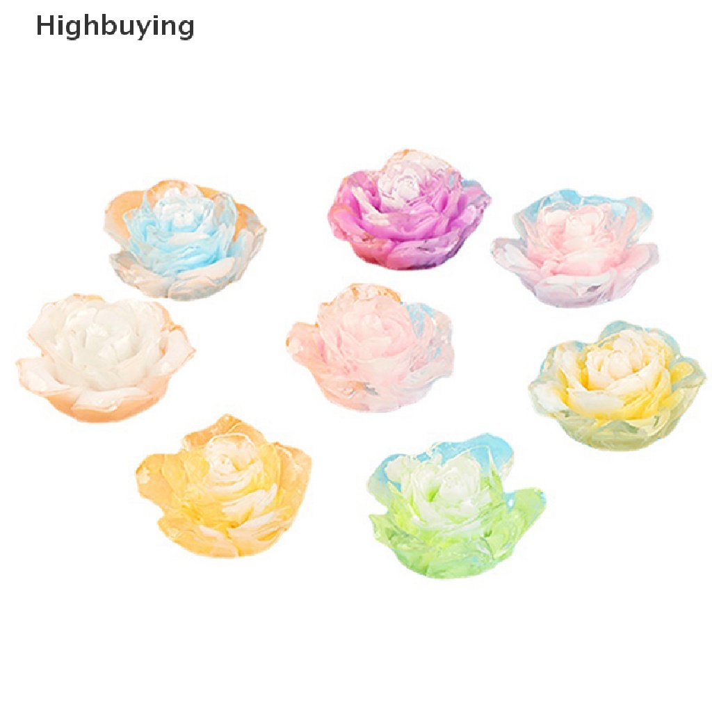 Hbid 5pcs DIY Luminous Roses Resin Aksesoris Hiasan Untuk Bahan Crafg Perhiasan Ch Supply Seni Dekorasi Glory