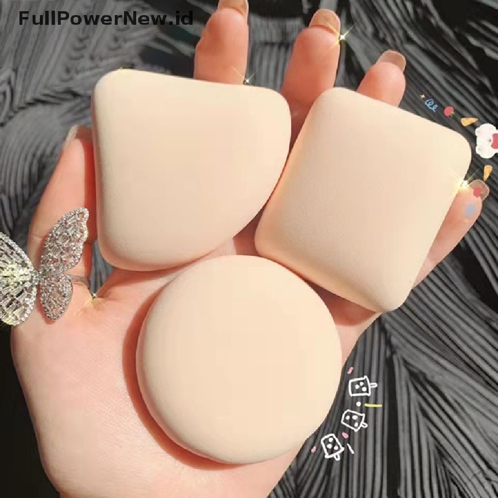 Power Puff Air-Cushion Spons Makeup Puff Halus Alat Kecantikan Basah Kering Dual Use ID