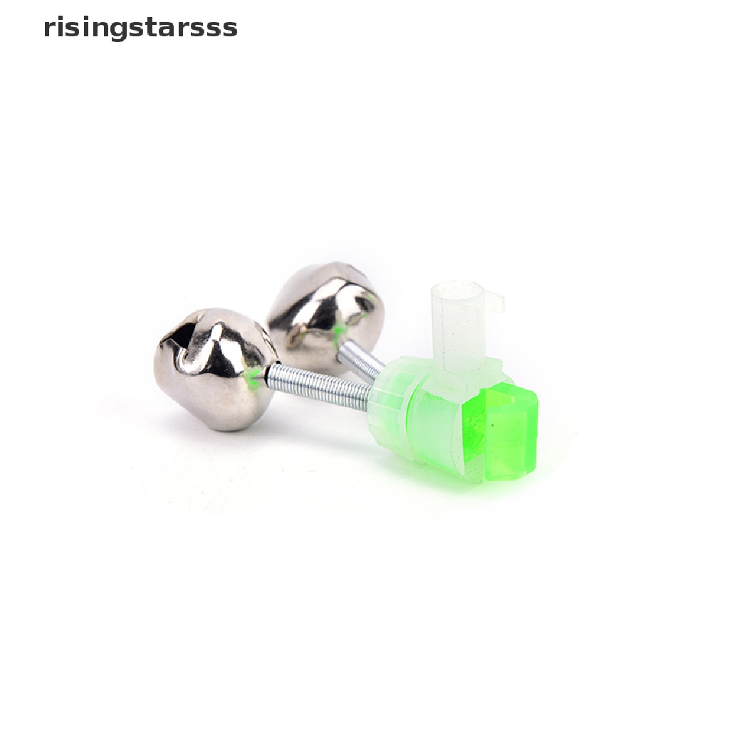 Rsid Span-new 10pcs Malam Pancing Penjepit Tip Klip Cincin Umpan Ikan Alarm Lonceng Nada Hijau Jelly