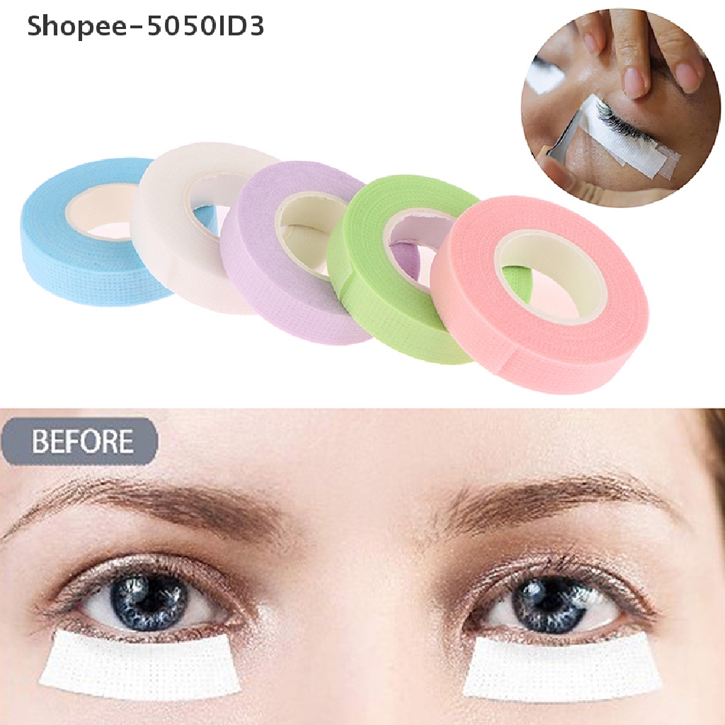 [HOT] 9m/roll Tape Ekstensi Bulu Mata Palsu Anti-Alergi Bernapas Kain Micropore [ID]