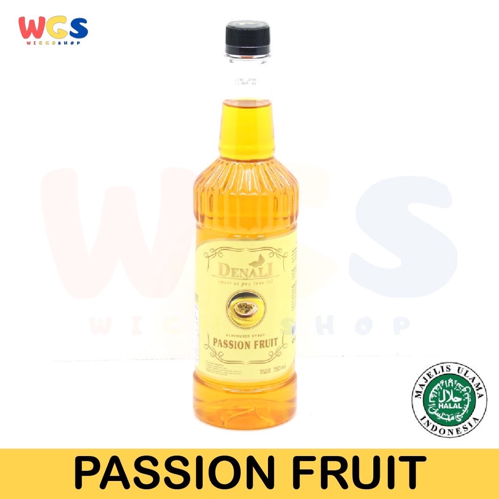 Syrup Denali Passion Fruit Premium Quality Flavoured Beverages 750ml