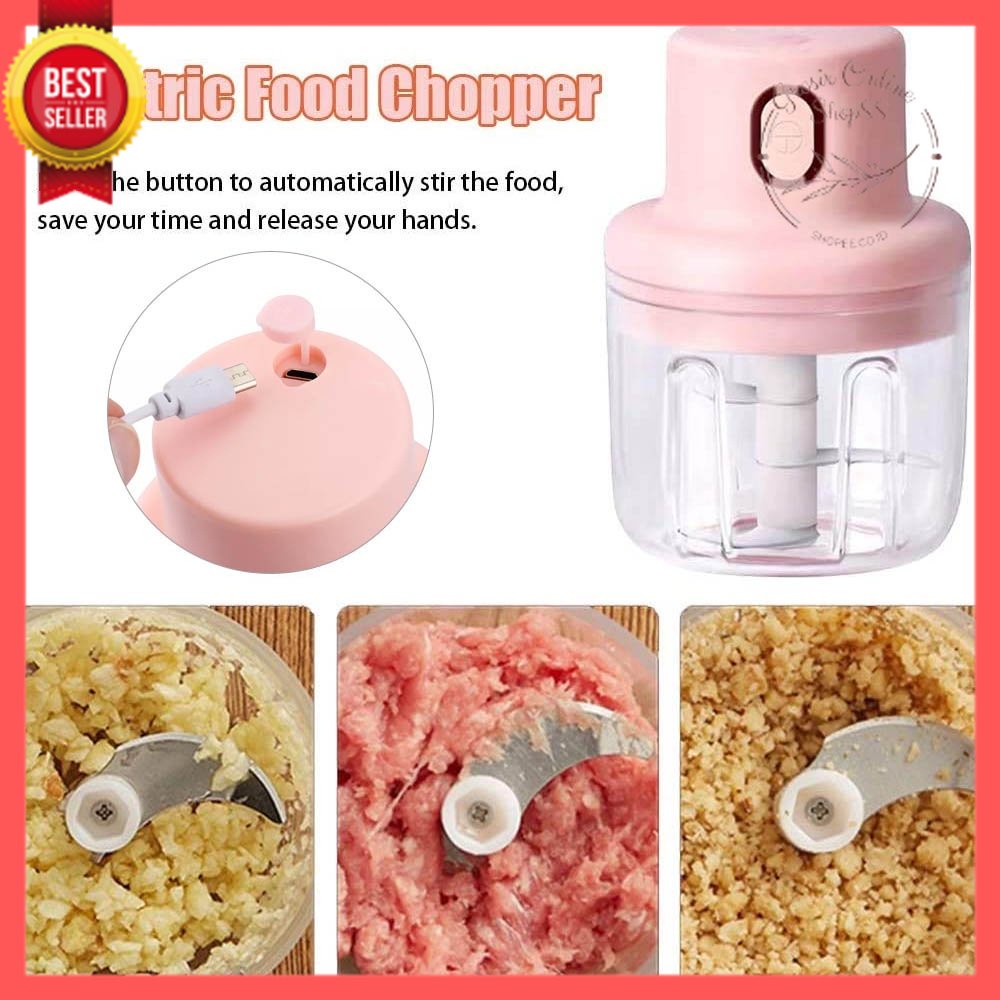 GOS -D412- Blender Elektrik Mini - Mini Chopper - Blender Portable Elektrik Tanpa Kabel