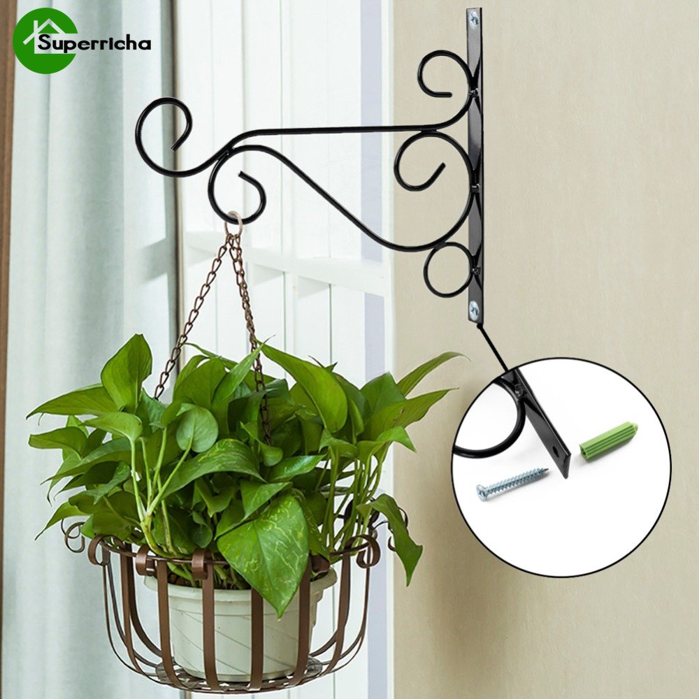 New Creative Flower Pot Hooks/Rak Gantung Pot Tanaman Tempel Dinding/Gantungan Lampion Festival/Lonceng Angin Taman Hiasan Gantung/Hook Holder Pot Bunga Taman