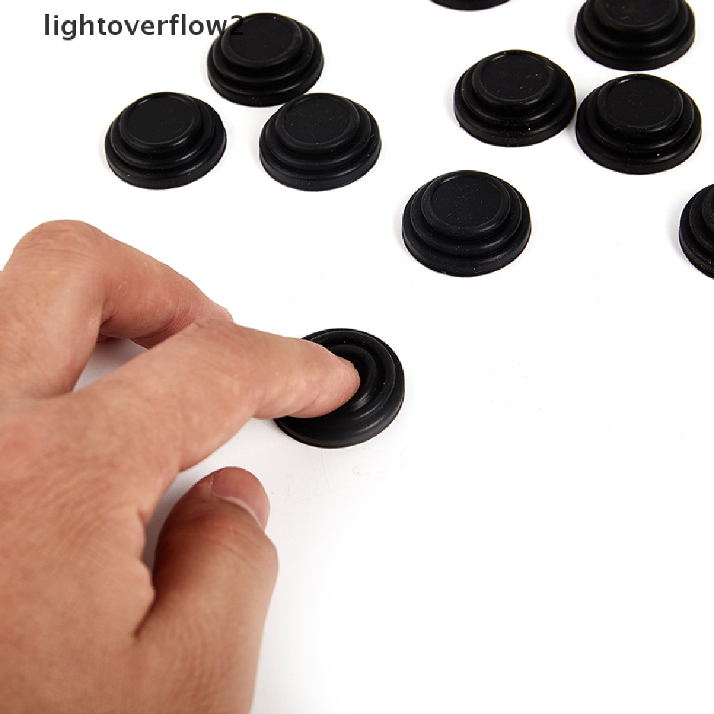 [lightoverflow2] 10pcs Silikon Pintu Mobil Anti Tabrak Pad Peredam Suara Dan Penyerap Goncangan [ID]