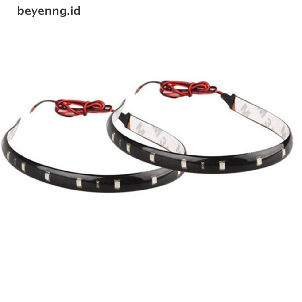 Beyen Waterproof LED Car Styling flexible Lampu Mobil Siang Hari Berjalan Lampusoft Strip ID