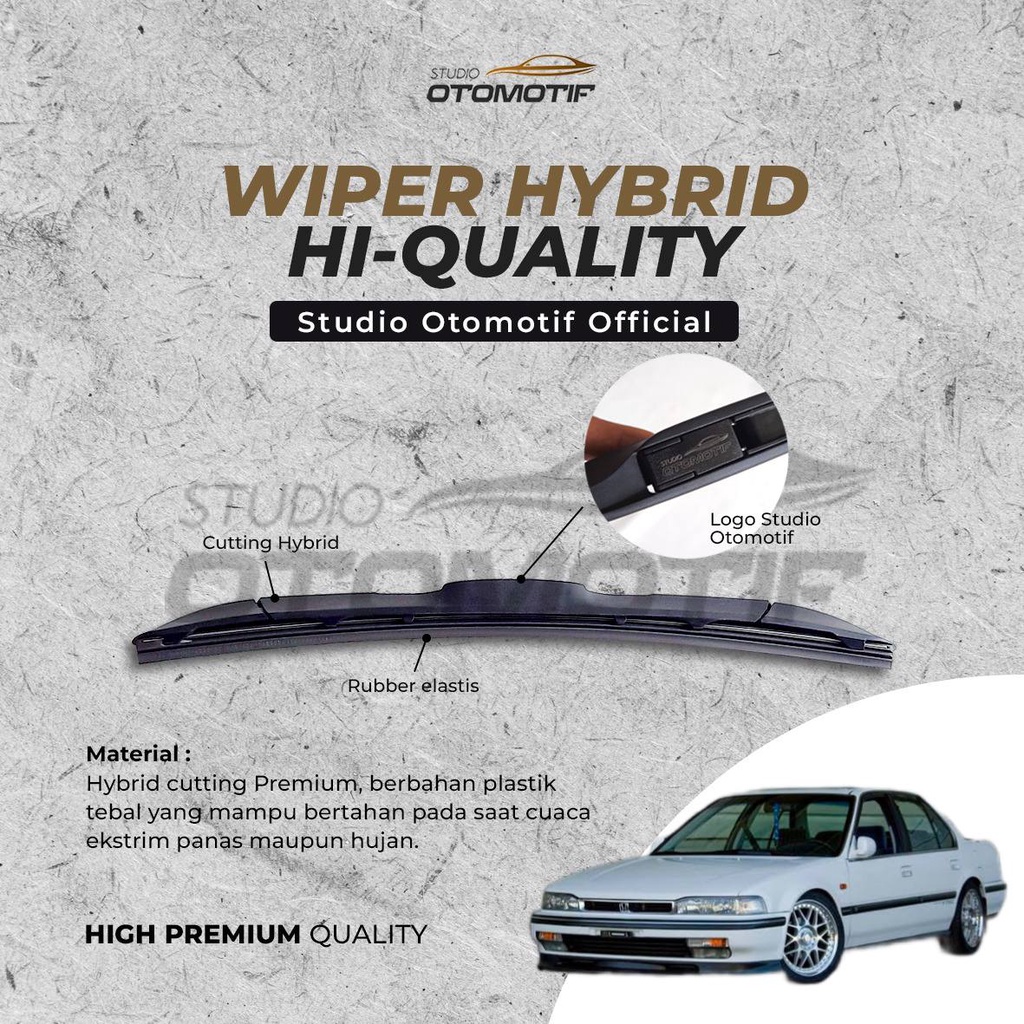 WIPER Accord Maestro 1990-1993 HYBRID OFFICIAL STUDIO OTOMOTIF 2 PCS