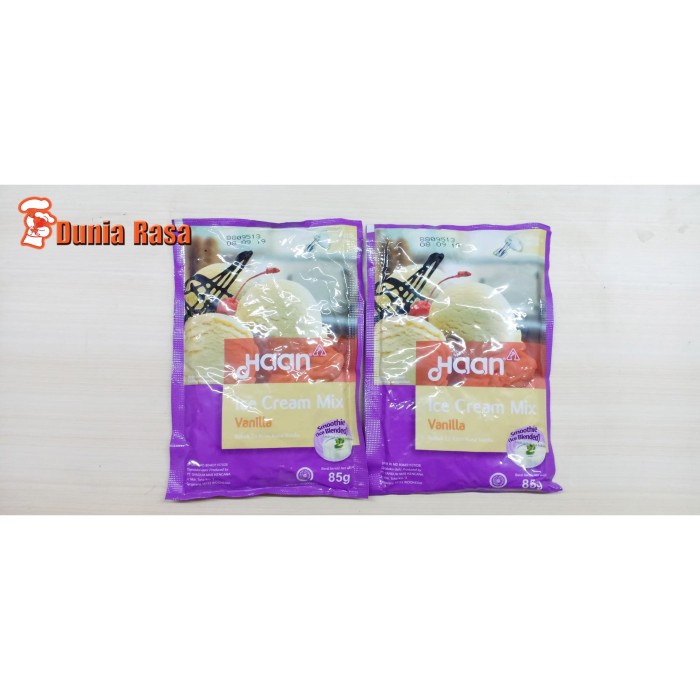 

HAAN Ice Cream Mix Vanilla 85gr - Tepung Bubuk Ice Cream/Es Krim