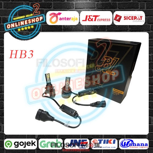 LED B1 BLACK HB3 / LED Headlamp B1 / Lampu B1 LED Platinum 3800LM 36W - fm