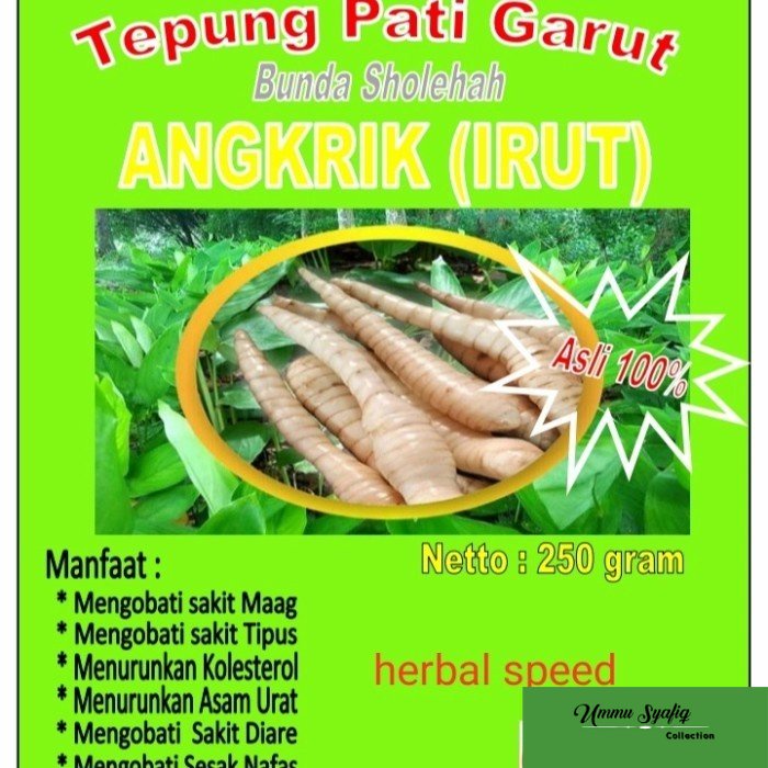 

TEPUNG PATI GARUT PATI IRUT PATI ANGKRIK 250gr obat maag dan gerd