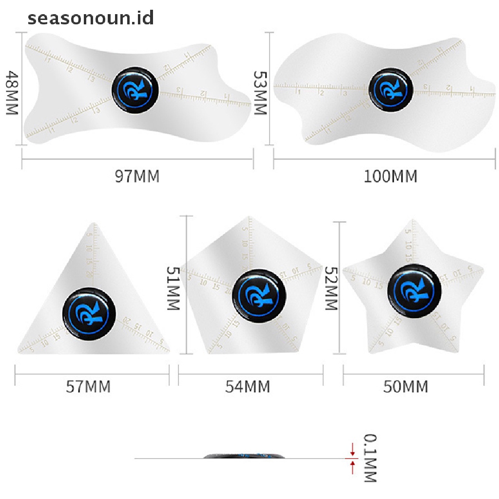 Seasonoun 5pcs 0.1mm ultra-Tipis Fleksibel stainless steel pry bar Linggis Kartu Pelepas Cocok Untuk Alat Perbaikan Ponsel.