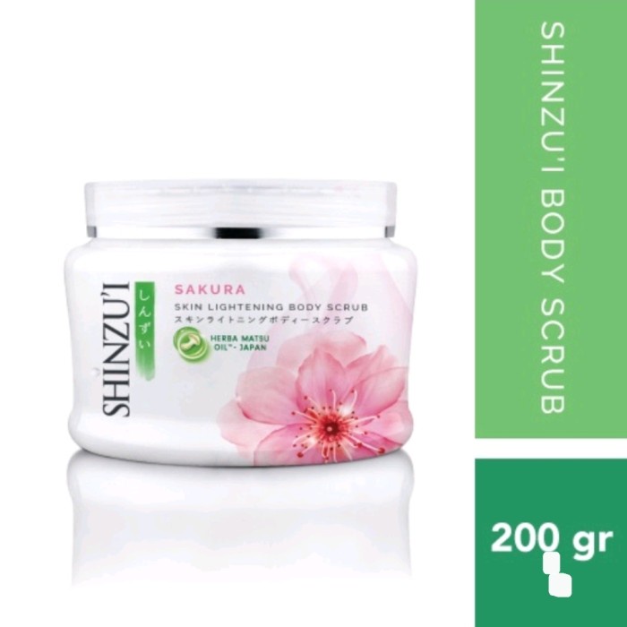 Pembersih Daki Body Scrub Lulur Shinzui SAKURA Skin Lightening 200g