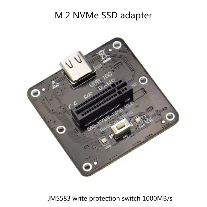 Btsg M.2 SSD Adapter NVMe Enclosure Expansion Card Adapter M.2 Ke USB3.1 Case Converter Untuk M.2 Ssd2230 /2242 /2260 /2280/