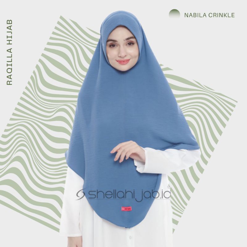 Khimar NABILA Hijab Crinkle AirFlow Ped Bulan Sabit