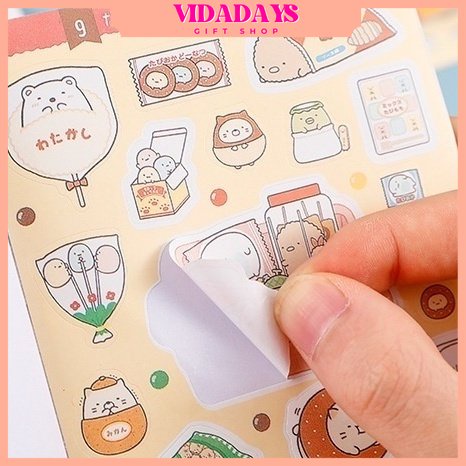 

VIDADAYS Buku Deco Sticker 16Lembar / Label Stiker Dekorasi / Tempelan Jurnal