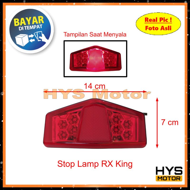 HYS Stop Lamp Yamaha RX King New - Variasi Aksesoris Lampu Stop Belakang Motor