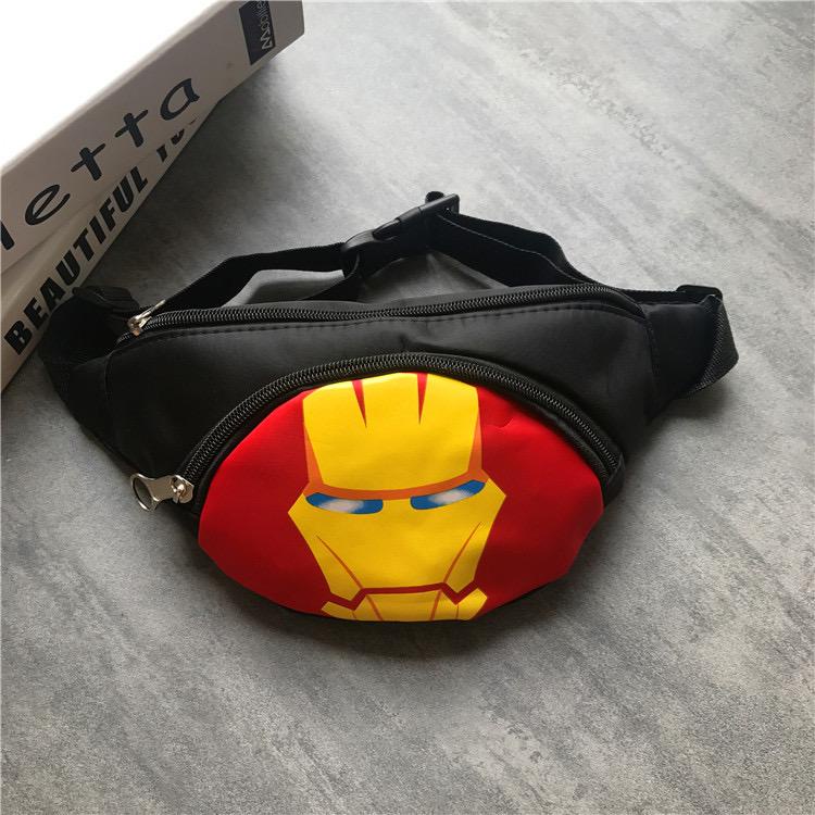 PA Tas Anak Laki Laki Lucu Waist Bag Anak Karakter Super Heroes Spiderman Batman Ultraman Ironman Captain America TA060