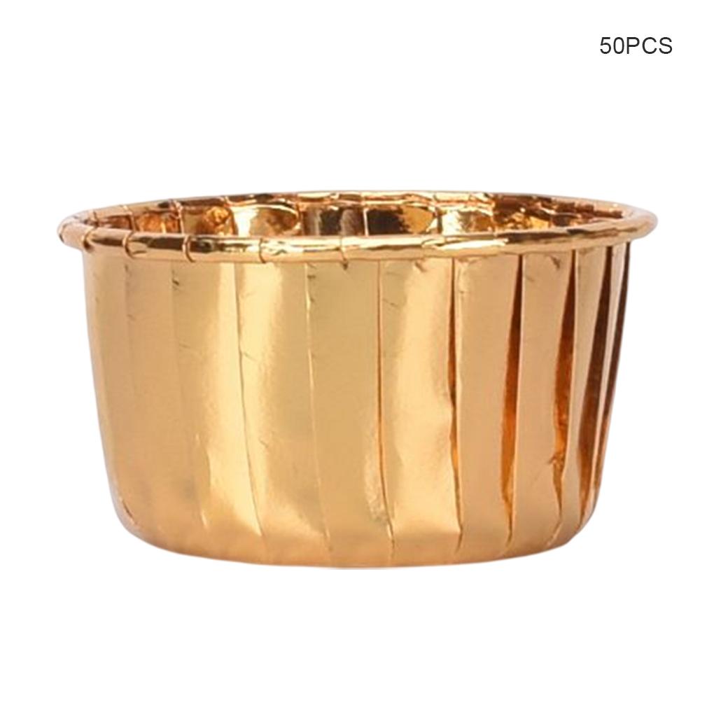 50buah Cupcake Liner Tahan Minyak Rumah Makan Bar Hotel Restoran Dapur Kue Muffin Roti Baking Cups Supplies