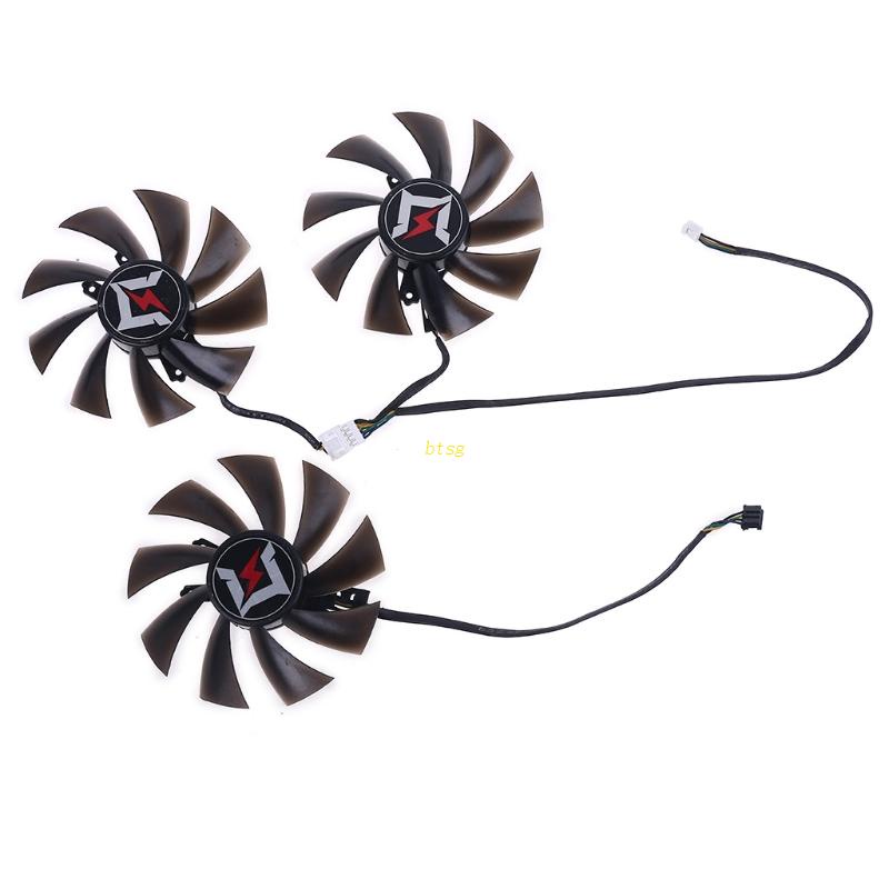 Bt 3pcs 87mm DC12V Graphics Card Cooling Fan Untuk Gainward GeForce Rtx206020 Kartu Video Super