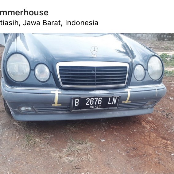 Mercedes w210 bumper std +lips brabus