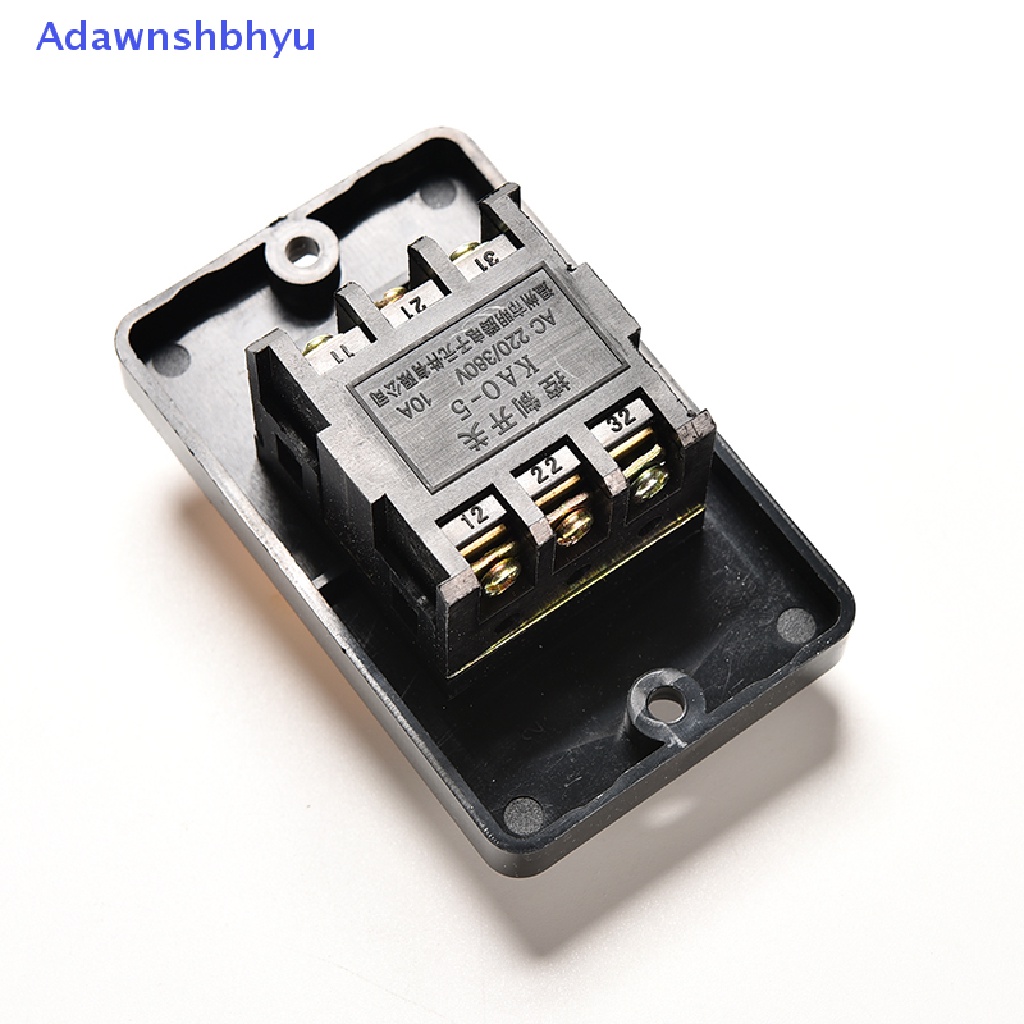 Adhyu 10A 380V KAO-5 Water Proof ON/OFF Push Button Mesin Bor Saklar Motor Plastik ID