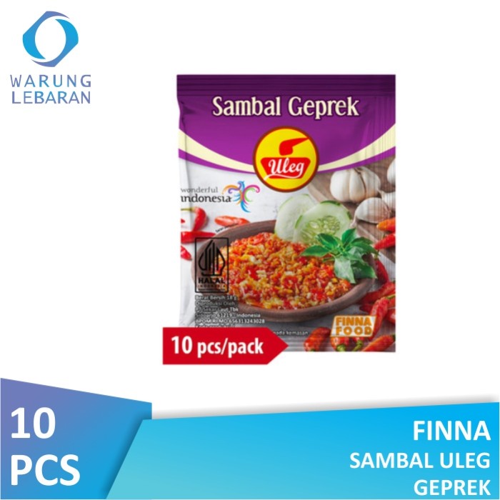 

Finna Sambal Uleg Geprek Sachet 18gr (Isi 10 Pcs)