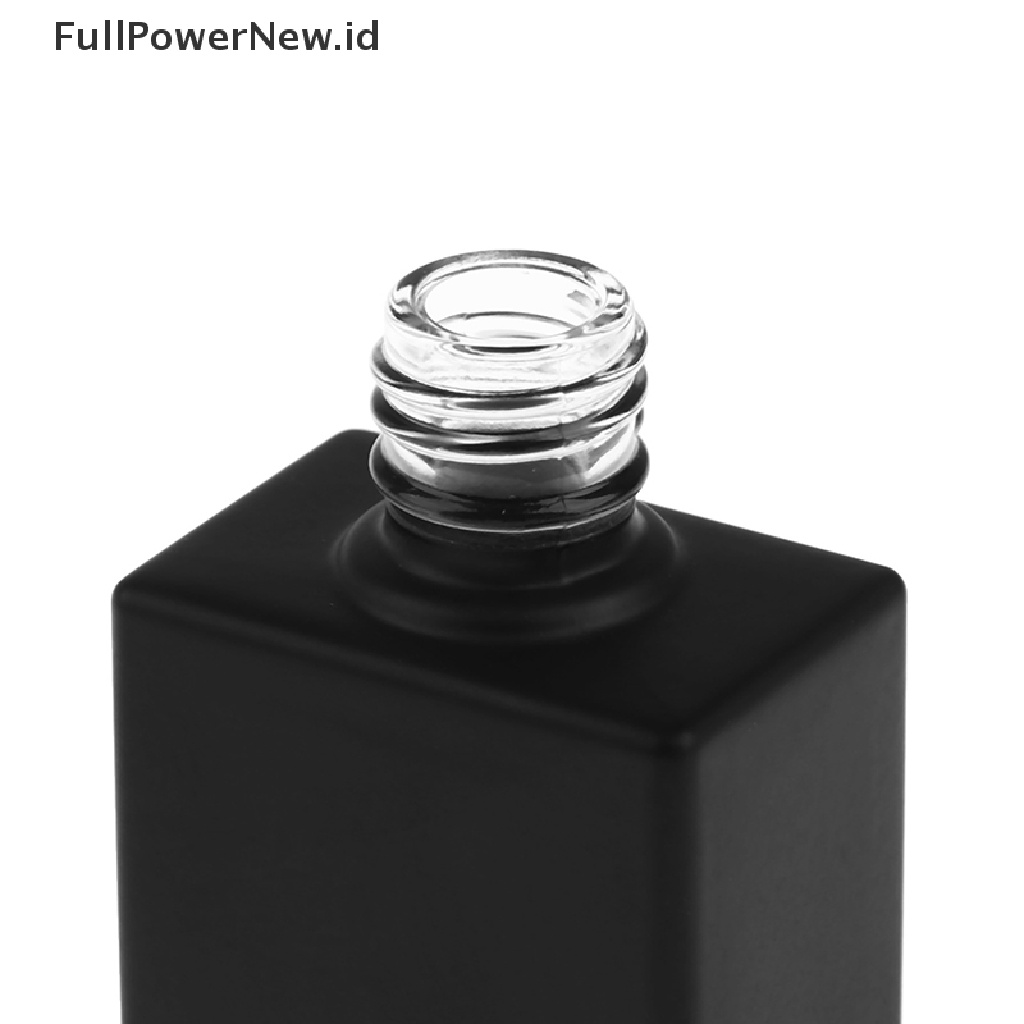 Power 15ml Botol Kaca Kutek Kosong Bentuk Bulat Brush &amp; Cap Refillable ID