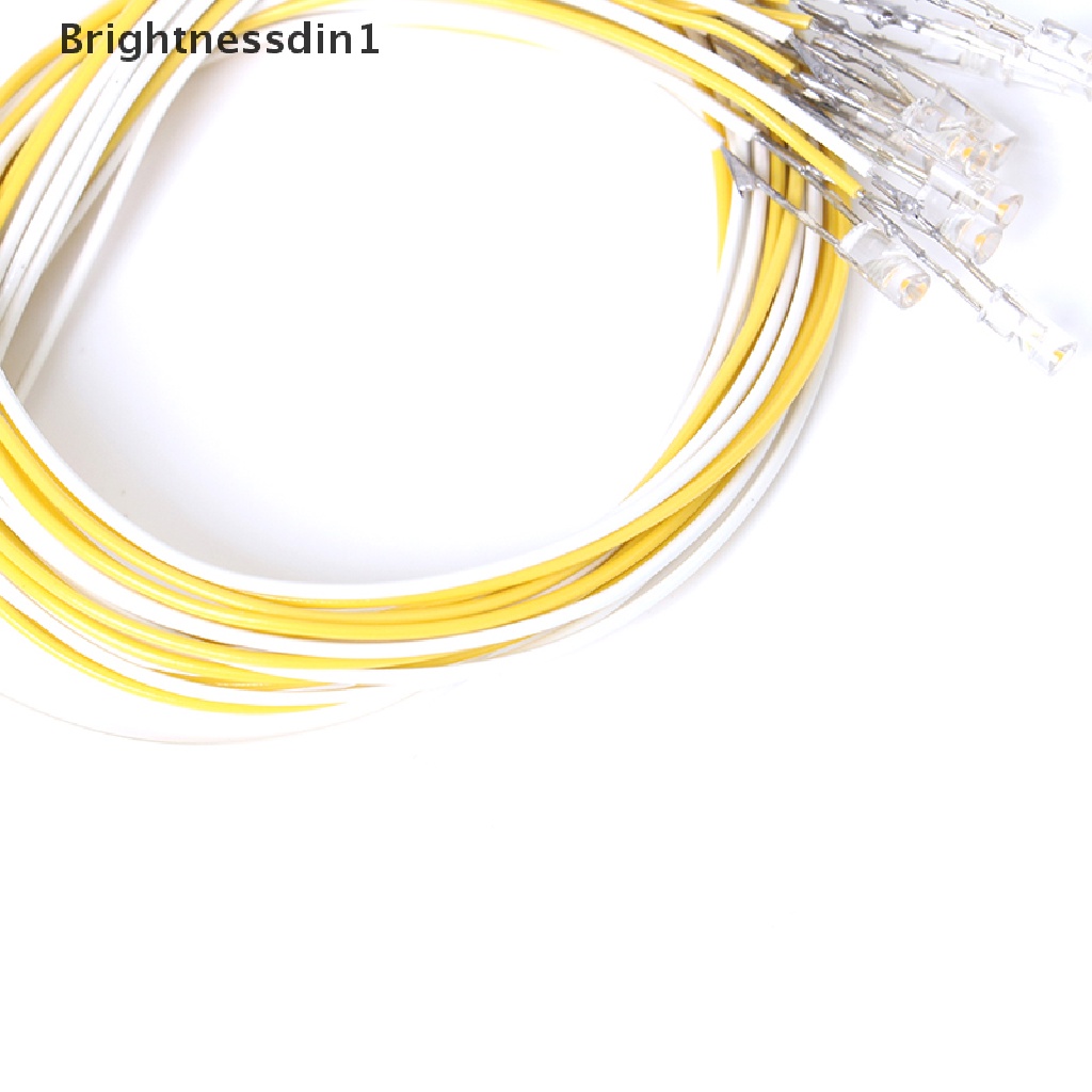 [Brightnessdin1] 10pcs 1: 12lampu LED Miniatur Rumah Boneka Dengan Garis 20cm DIY Dekorasi Rumah Boneka Butik