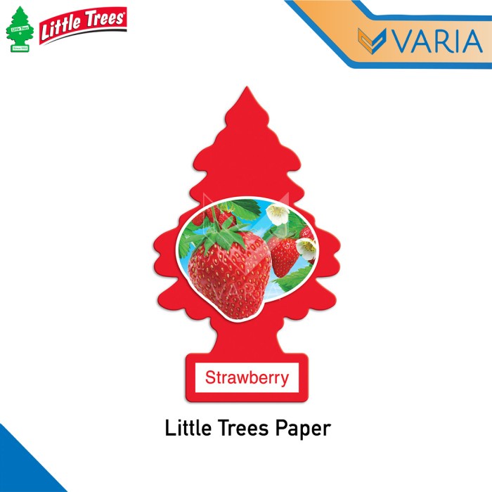 Little Trees Paper Strawberry Parfum Pengharum Ruangan Mobil Gantung