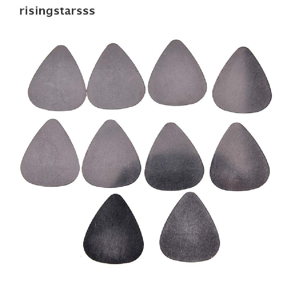 Rsid Span-new 10pcs bass guitar picks stainless steel Akustik Gitar Listrik plectrum 0.30mm Jelly