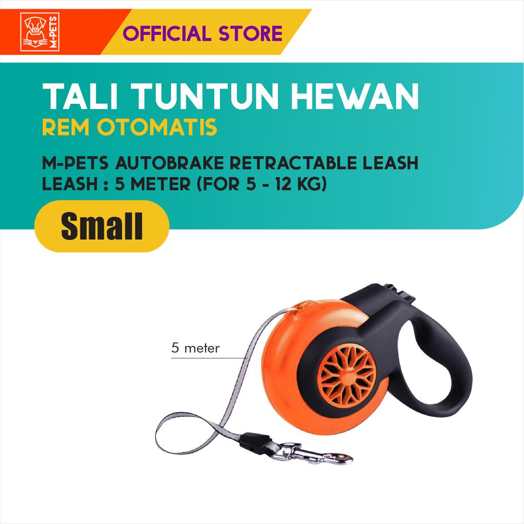 M-Pets Autobrake Retractable Leash Small / Tali Tuntun Anjing Kucing