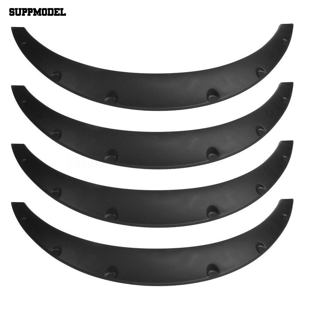 Suppmodel 4Pcs/Set Universal Fleksibel Mobil SUV Off-road Fender Flare Wheel Arch Protector