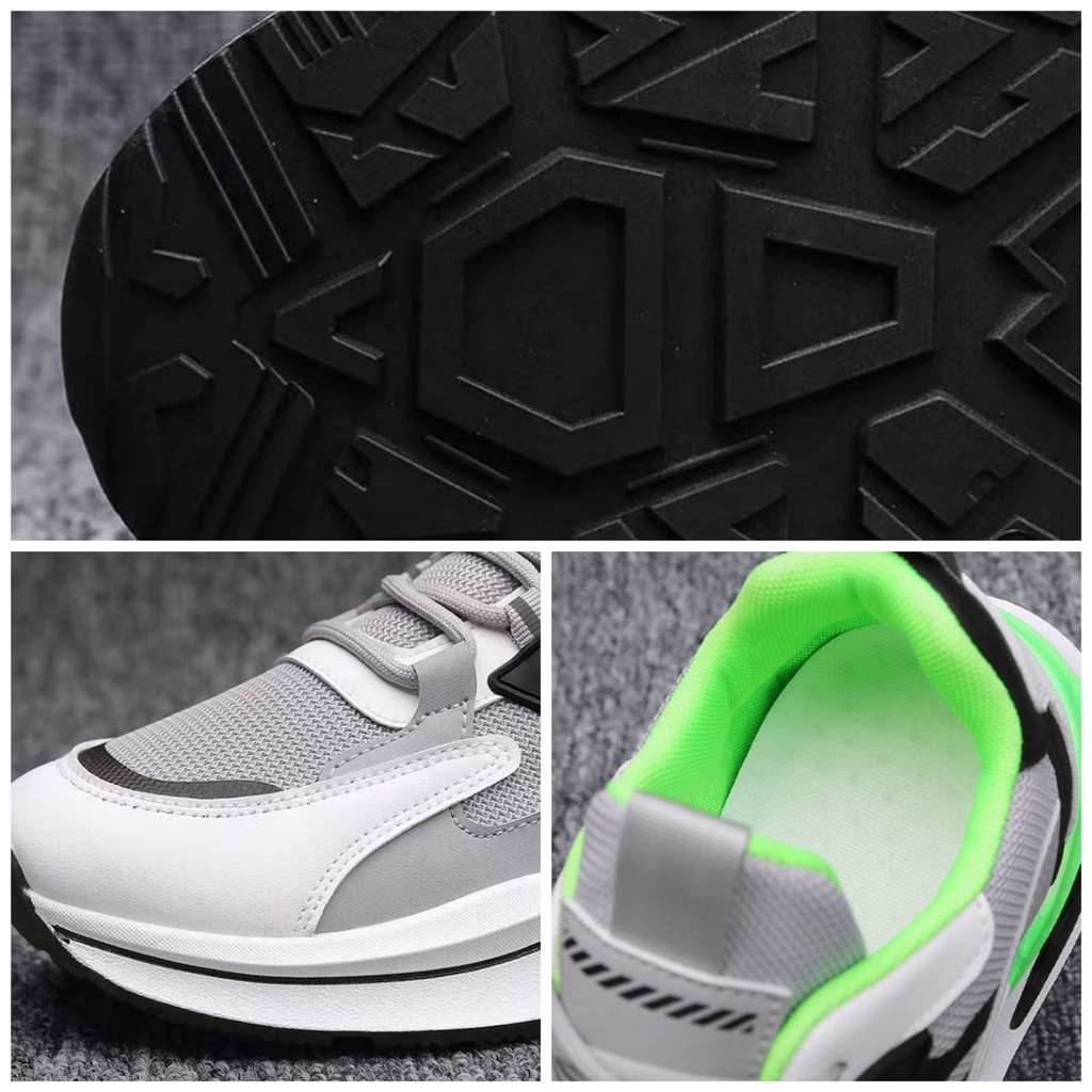 SHOEGALLERY LV0230 Sepatu Running Pria Sporty Import Fashion Casual Shoes Terbaru Motif Gun Chao
