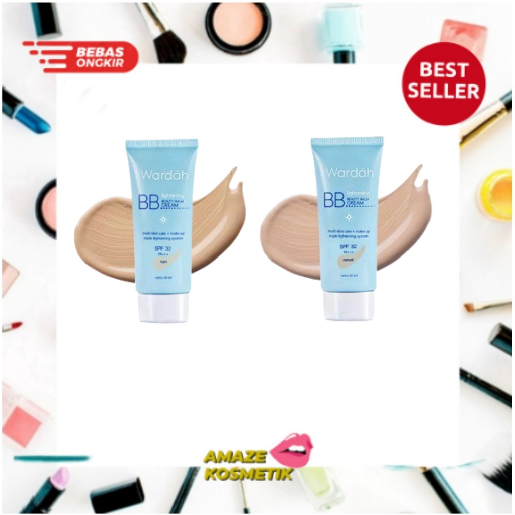 WARDAH BB Lightening Beauty Balm Cream SPF 32 PA ++ 30ml [ Amaze_Kosmetik ]