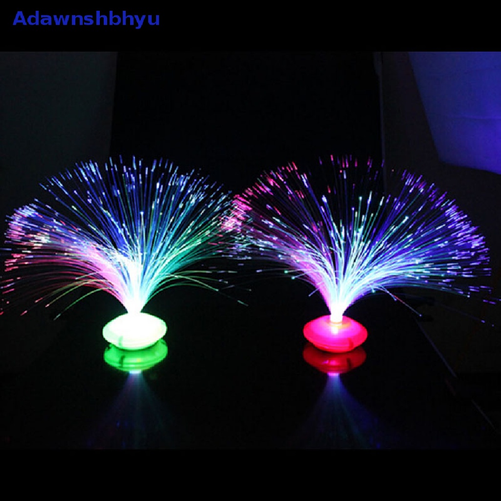 Adhyu Color Changing LED Fiber Optic Night Light Lamp Stand Home Decor Colorful ID