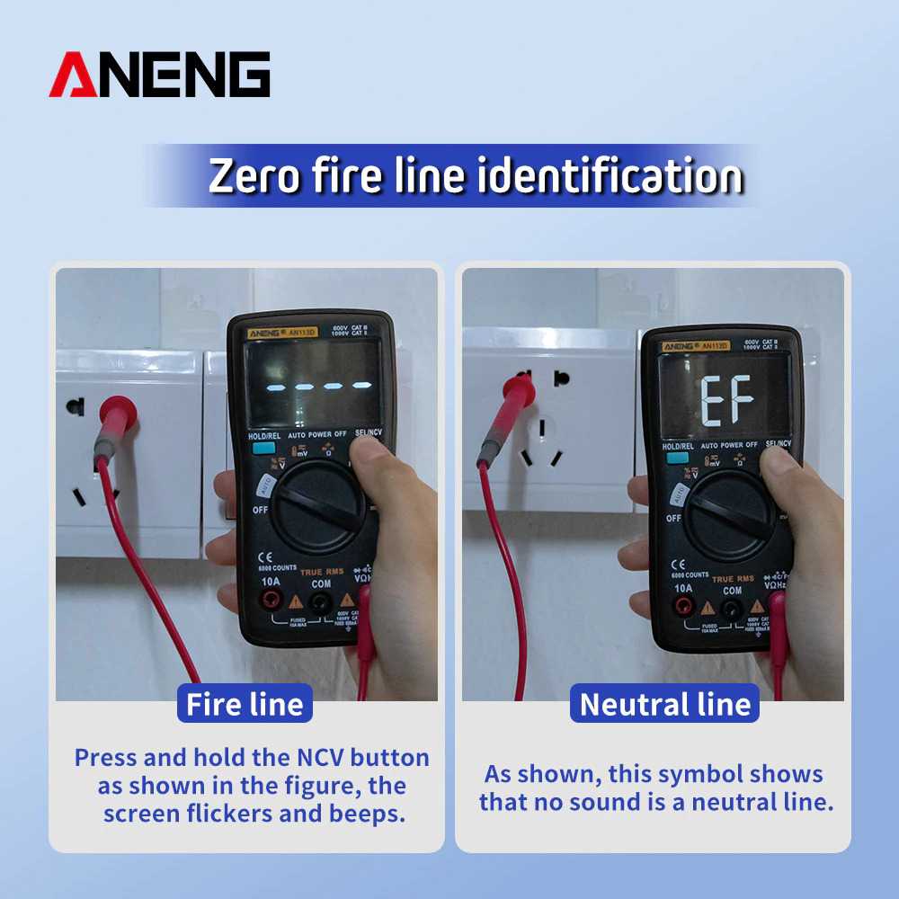 (BISA COD) FTIHSHP ANENG Digital Multimeter Voltage Tester - AN113D