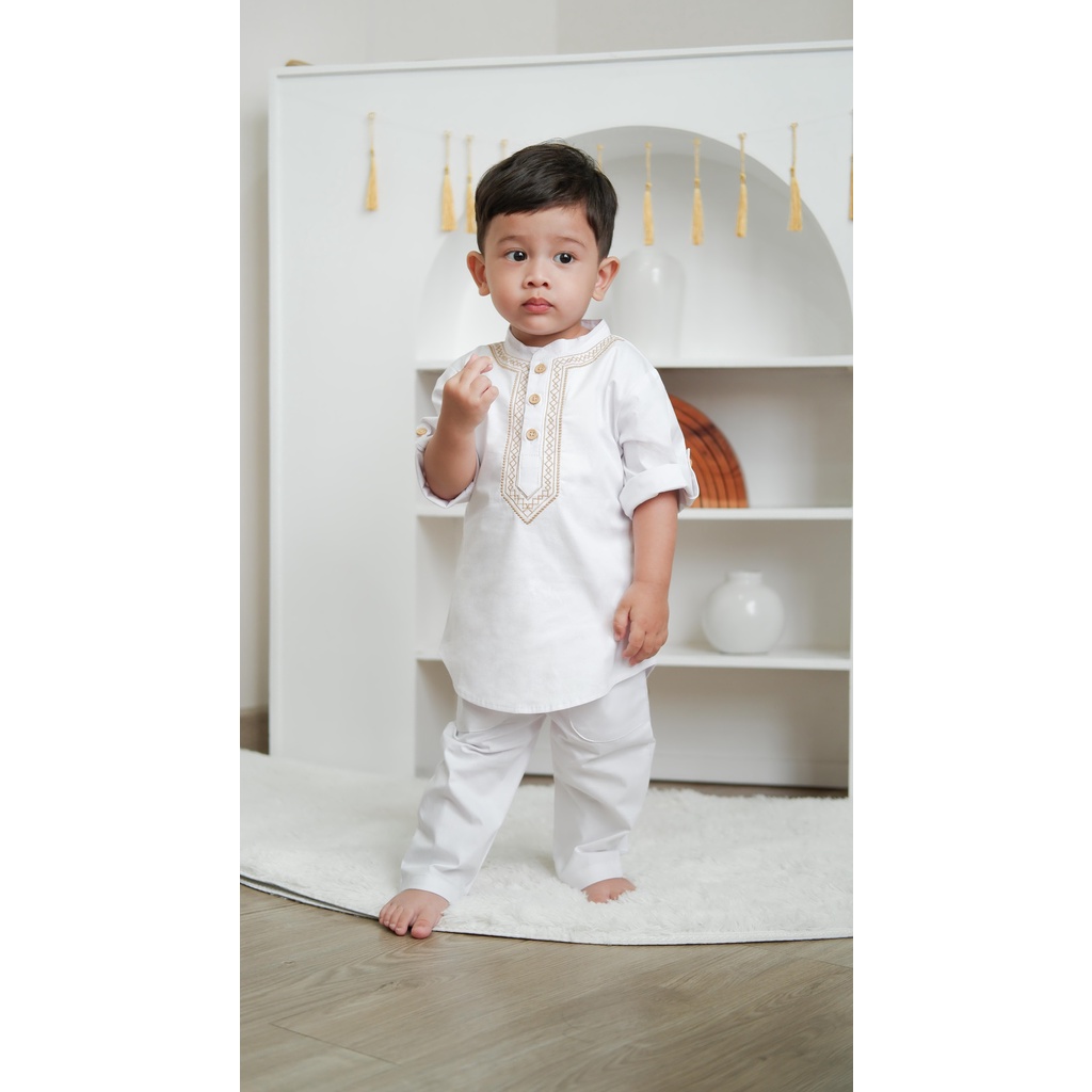 Nice Kids Raya Collection - Koko Embroidery Set (Pakaian Muslim 1-4 Tahun)