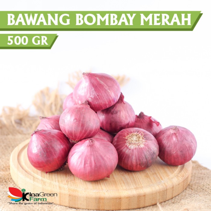 

Inagreen Farm Bandung Bawang Bombay Merah 500 Gram