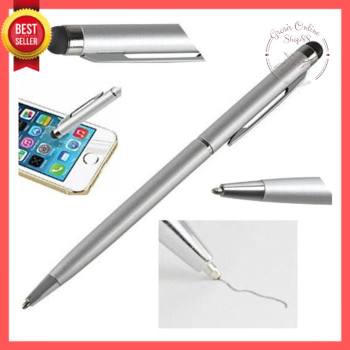 GOS -E405- Pulpen 2in1 Touchscreen - Stylus Pen 2 in 1 Handphone Touch Screen - Ballpoint Stylus Pena