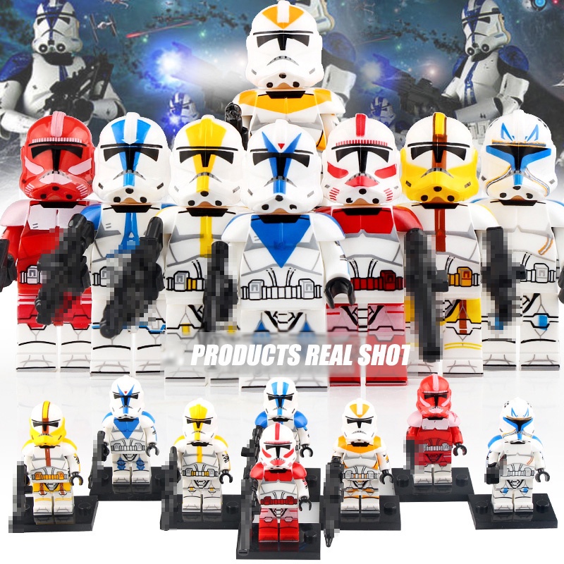 Star Wars Captain Stallion Commander Imperial Stormtrooper Clone Stormtrooper Stormtrooper Stormtrooper Figur Mini Rakitan Blok Bangunan Mainan