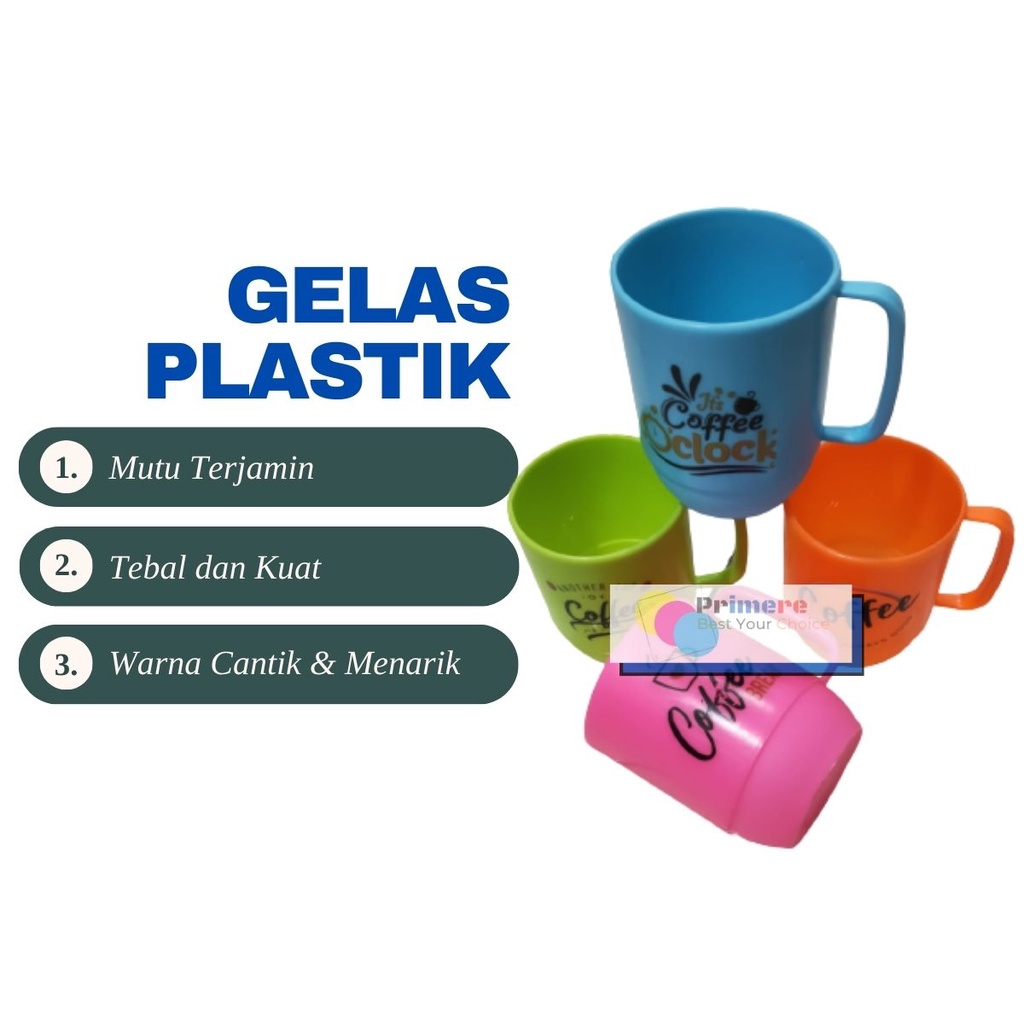 Gelas Plastik Aesthetic / Gelas Kopi Plastik Murah