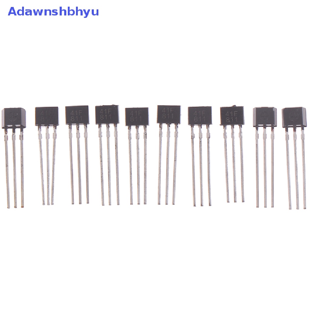 Adhyu 10PCS 41F /0H41 /SH41 /SS41F /S41 Sensor Elemen Bipolar Hall TO-92UA Pring 41F ID