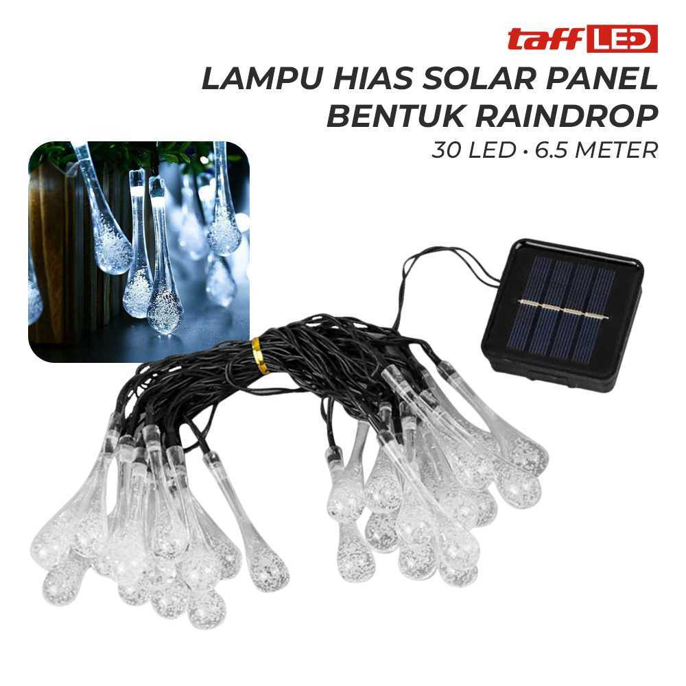 (BISA COD) FTIHSHP LED Lampu Hias String Lights Solar Panel 30 LED 8 Modes 6.5 Meter - SP030