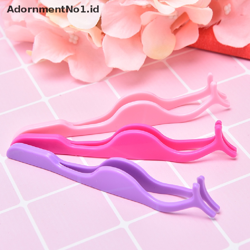 [AdornmentNo1] Pinset Extension Bulu Mata Plastik Bantu Penjepit Klip Alat Makeup Bulu Mata [ID]