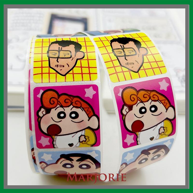 Kartun Lucu Bahan Scrapbook Sticker Melody Crayon Shin-chan Line Dog DIY Stiker Dekoratif-MJD