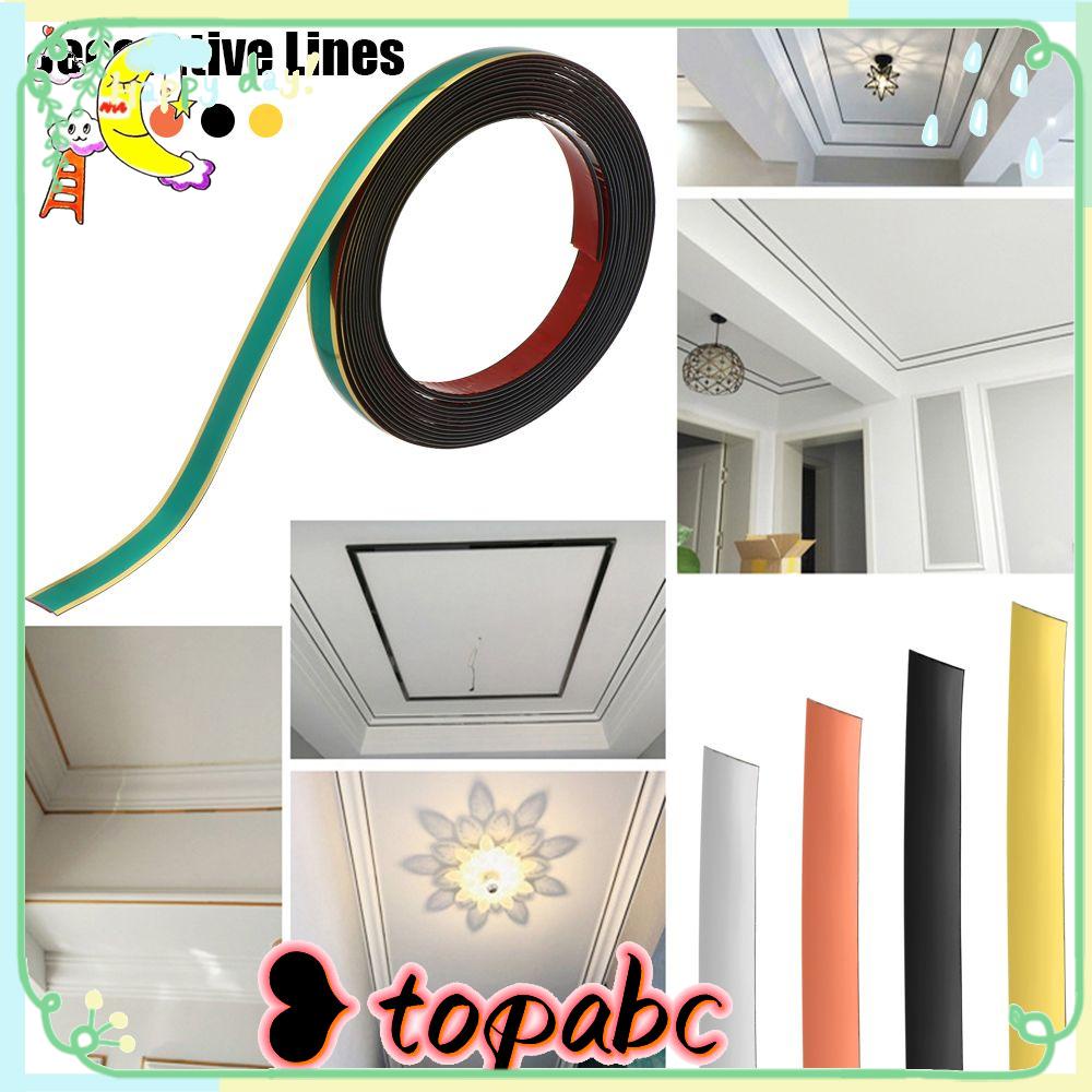 Top Garis Hias Dekorasi Rumah Plafon Dekor Line Seam Stiker Tile Gap Sticker