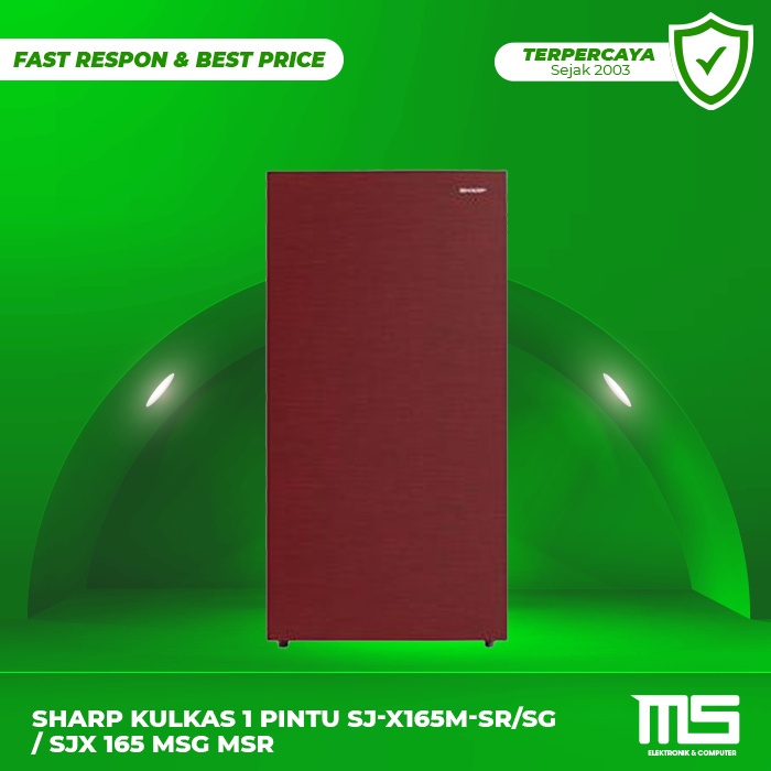 Sharp Kulkas 1 Pintu SJ-X165M-SR/SG / SJX 165 MSG MSR