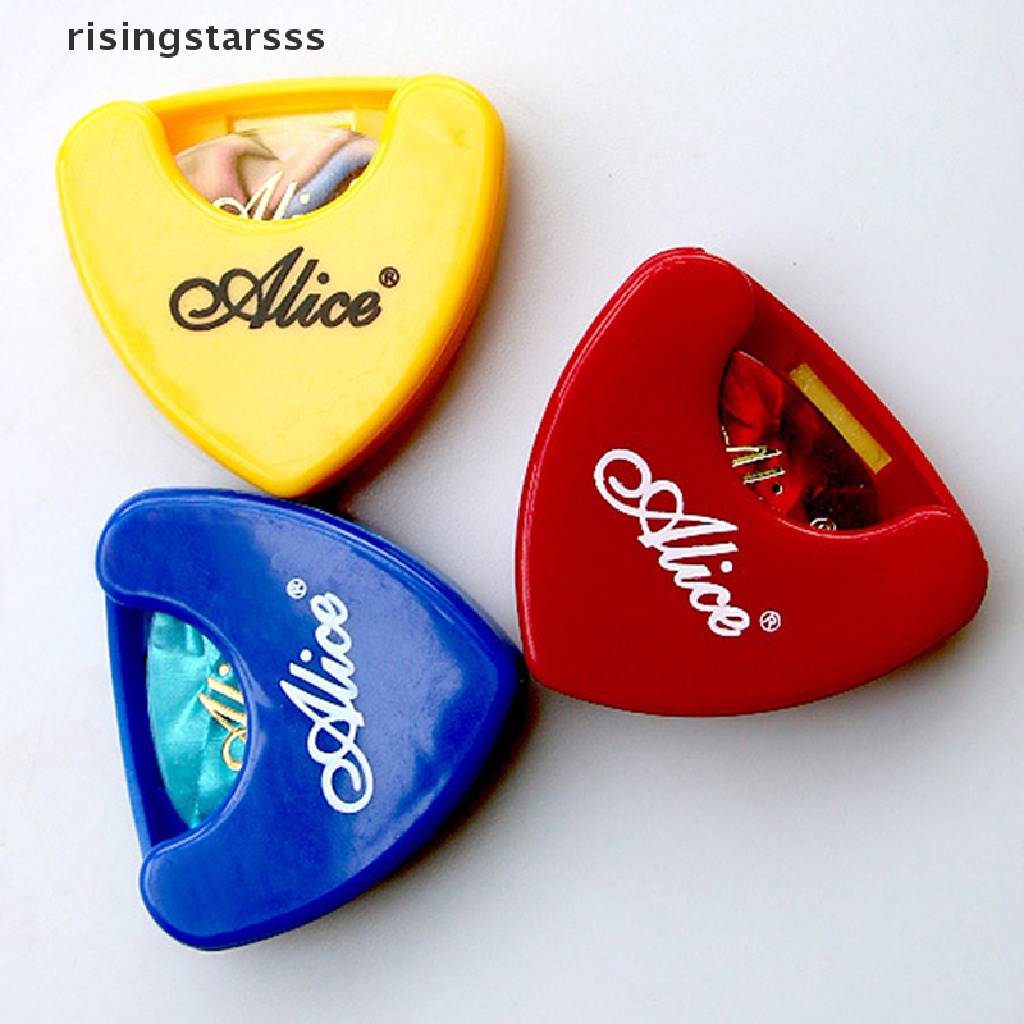 Rsid Span-new Guitar Pick Holder Plastik Plectrum Case Mediator Storage Self Adhesive Jelly