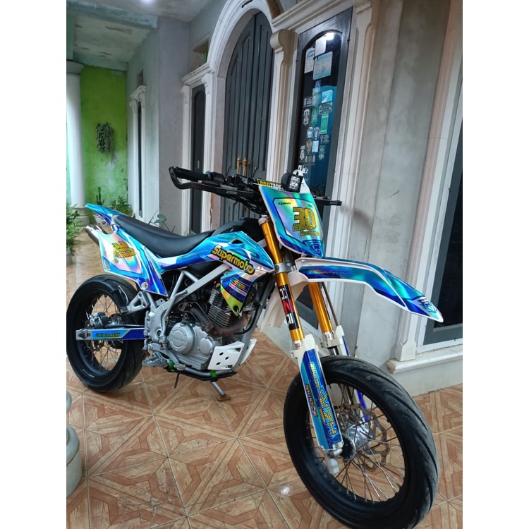 Decal Stiker Hologram KLX BF/KLX DTRACKER/KLX OLD/KLX GORDON/WR 155/CRF 150/CUSTOM DESAIN