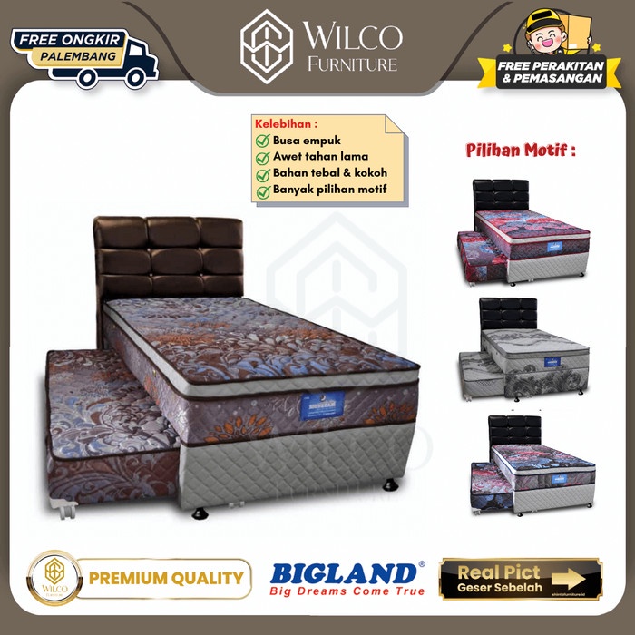Kasur Bed Sorong Bigdream Plushtop / Springbed Bed Sorong Anak