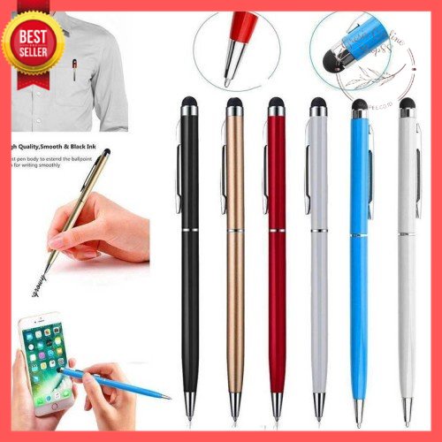 GOS -E405- Pulpen 2in1 Touchscreen - Stylus Pen 2 in 1 Handphone Touch Screen - Ballpoint Stylus Pena